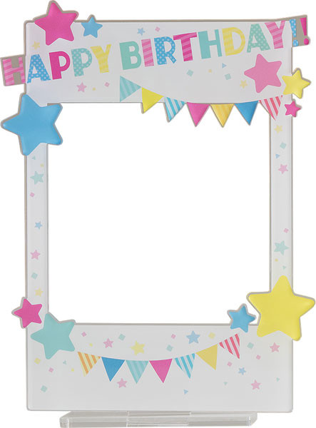 Acrylic Frame Stand, Nendoroid More [4580590155282] (Happy Birthday), Good Smile Company, Accessories, 4580590155282